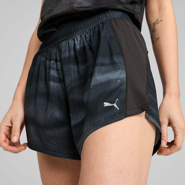 VELOCITY All-Over Print Women's 3" Running Shorts, PUMA Black, extralarge-IND
